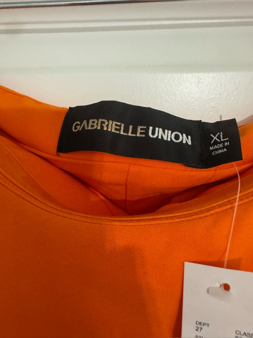 Gabrielle Union Strapless Orange Dress - Picture 2 of 4